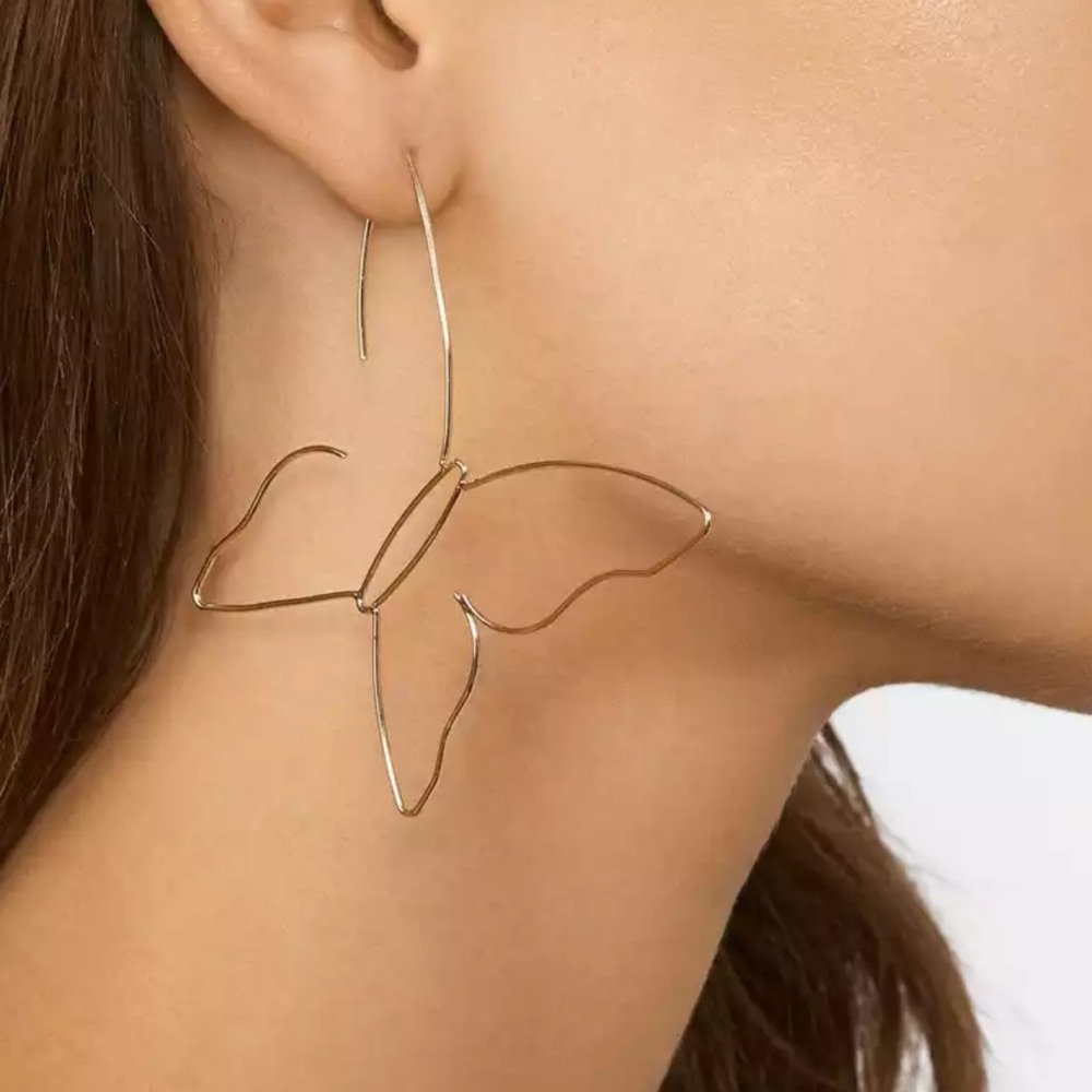 The Zoe - Dainty Butterfly Cutout Earrings! - Picture 2 of 7